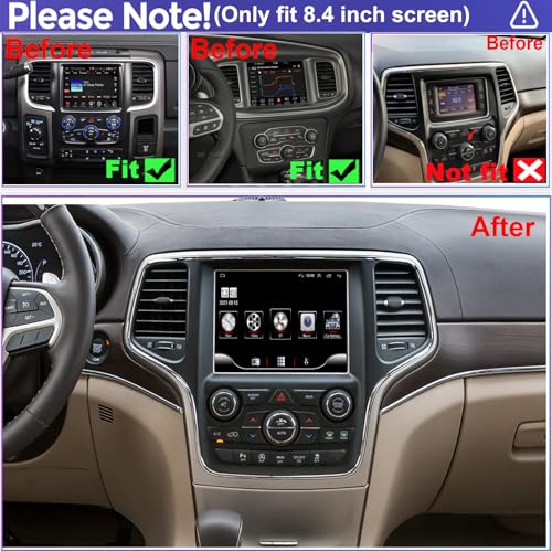 Radio QLED para Jeep y más modelos, compatible CarPlay Android Auto miniatura 2
