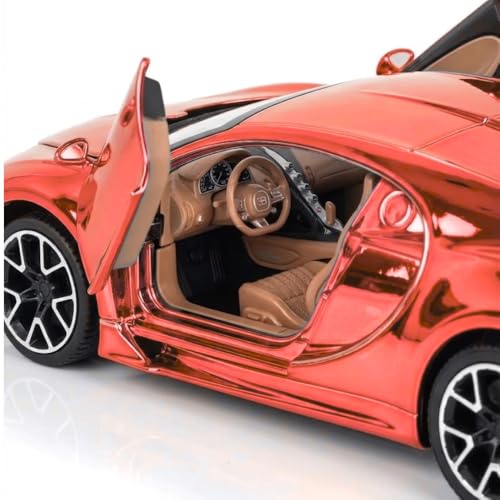 Image of Happy Hues Die-Cast Metal Toy Car 1:32 Scale - Premium Racing Model with Opening Doors & Durable Alloy Body, Best Collectible Gift for Kids (Metallic Red)