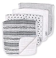 Algopix Similar Product 4 - Muslin Burp Cloths  4 Pack of Burp