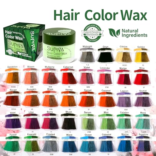 Cera temporal para cabello SUPIYA color lavable miniatura 7
