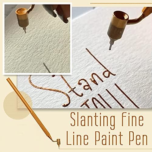 Slanting Fine Line Paint Pen Precision Touch Up Paint for Rock Chips and Scratch Repair Slash Thin Line Paint Pen 1/2pcs