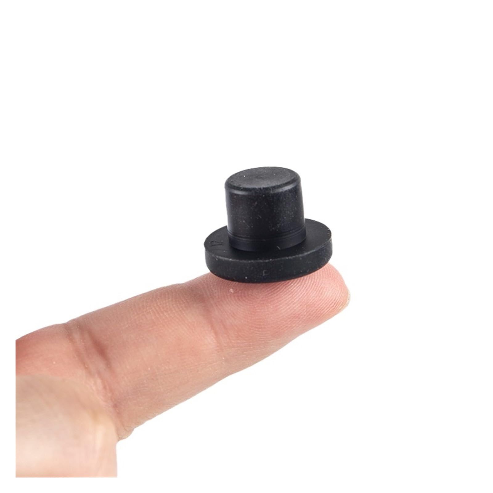 Rubber,Rubber Plug, Solid Rubber Hole Caps 3.5-12mm High Temperature Resistance T Type Silicone Seal Hole Plugs Dust-Proof Gasket (Color : Noir, Size : 8mm 10pcs) (Color : Noir, Size : 5mm 10pcs)