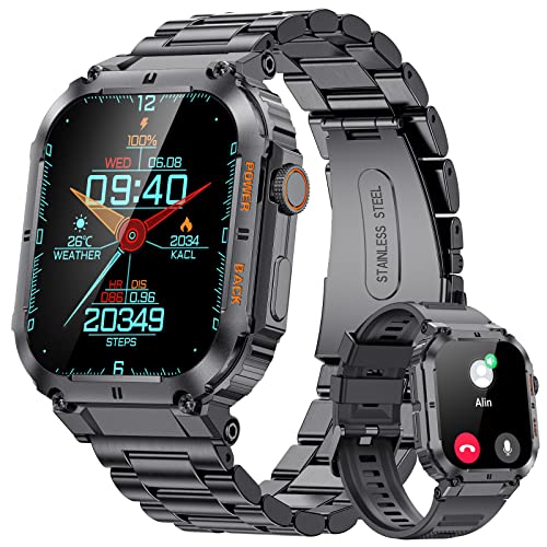 Montre intelligente appels bluetooth et suivi SpO2 sport complet homme