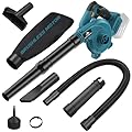 Cordless Leaf Blower for Makita 18V Battery,Electric Jobsite Air Blower with Brushless Motor,6 Variable Speed Up to 180MPH,2-in-1 Handle Electric Blower and Vacuum Cleaner(Battery Not Included)
