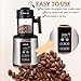 LUEUR Electric Coffee Bean Roaster Machine for Home Use, 1500W Hot Air Coffee Roaster with Adjustable Timer, Variable Heat & Air Fan Settings, Chaff Collection Basket, 100g Capacity