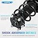 ILONPA 272492 272491 Front Struts Shocks w/Coil Springs for 2007-2014 Honda CR-V 2.4L L4 (Exc.Touring), Quick Strut Shock Absorbers Assemblies Suspensions Kit 2008 2009 2010 2011 2012 2013