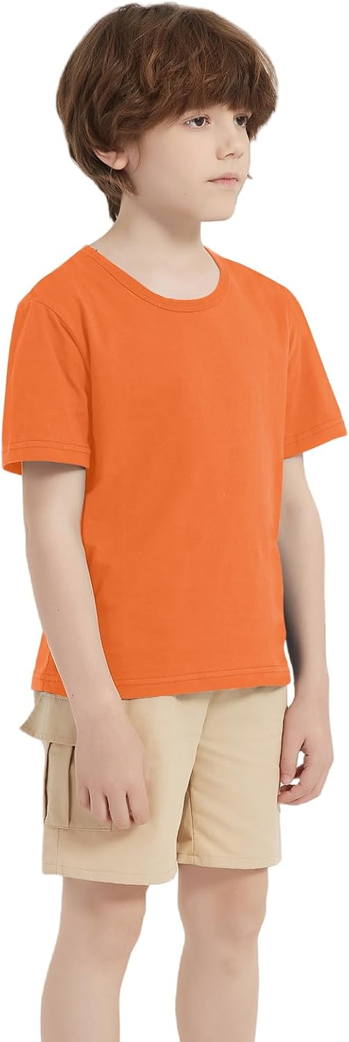 1 Pack Cotton Boys Kids Tshirt Short Sleeve Summer Tops Clothes Tee Shirts for Toddlers(Age 2-14) - Image 5