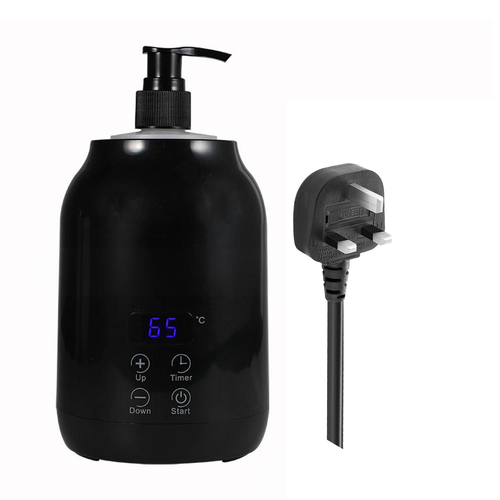 Massage Ölwärmer, einstellbare Temperatur Körperlotionwärmer, Ölheizung Touchscreen mit multifunktionalem Timer -Design für ätherische Spa -Massage -Öle
