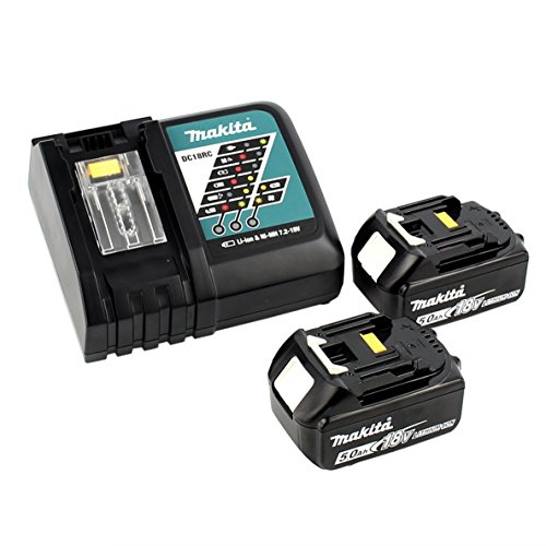 Makita DHP 453 RTJ Akku Schlagbohrschrauber 18V 42Nm im Makpac + 2x 5,0 Ah Akku + Ladegerät + 100 tlg, Bit- & Bohrer Set – Bild 5