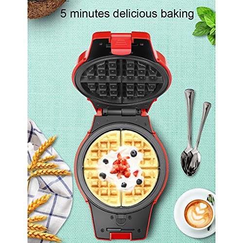 LTLCLZ 3 in 1 Mini Waffeleisen Elektrische Antihaft-Waffelmaschine Abnehmbare Antihaftplatten Multifunktions-Backform… – Bild 3