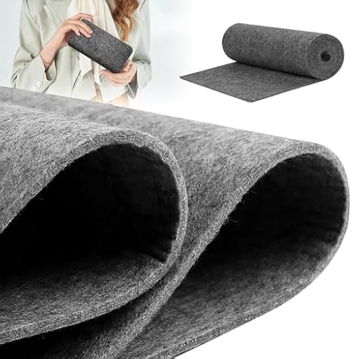 LUPATDY Tela de Fieltro Gris Oscuro 30cm x 250cm, Rollo de Fieltro por Metros, 3mm de grosor, Tela de Fieltró Color Liso para Patchwork, Costura, Manualidades, Decoración | Ya disponible en tu tienda friki favorita! En mundofriki.es!