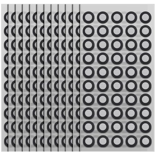 Image of Marspark 12 Sheet 600 Point 6mm 3D Scanning Markers Dots for 3D Scanner High Accuracy Reflective Reference Adhesive Tracking & Positioning Dots Sticker Diffuse Marker for Industrial Optical Scanning