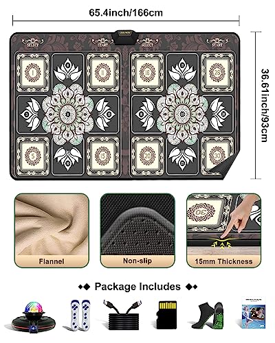 LEO WAY Tappetino da Ballo Doppio/Singolo utente