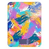 Colorful Splashes Of Paint Espresso digital food scales 11lb/0.18oz, 5kg/5g kitchen essential scale with 4 unit for Baking Keto Dieting (Batteries not Included)