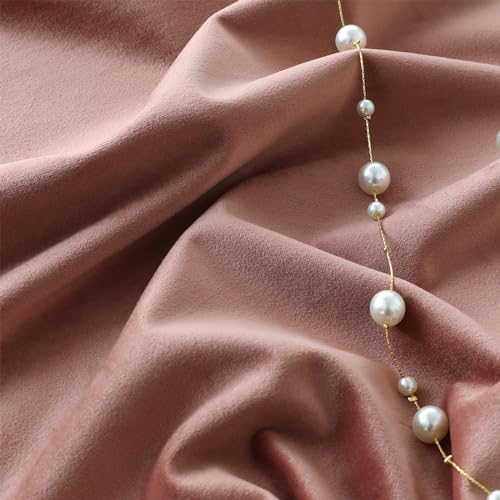 Timeper Wild Rose 84 inchesVelvet Curtains Pink Luxury Privacy Blackout Energy Efficient Window Treatment for Girls Bedroom Nursery Closet Cover, Rod Pocket & Back Tab, W42 x L84 inches, 2Pcs - Image 6