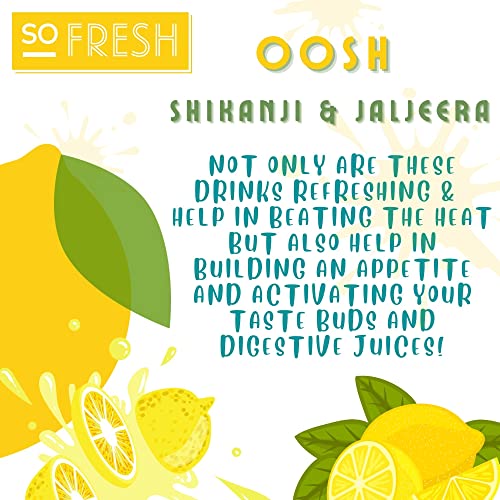 OOSH Jaljeera & Shikanji Premixes | Refreshing Summer Drink | Instant Drink Premixes (1 kg (500g x 2)) - Image 5 thumbnail