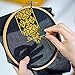 Similane 6 Pcs Cross Stitch Aida Cloth Embroidery Cloth Cross-Stitch Fabric 14 Count Black Aida Easy to use Embroidery Patterns Pictures 12 by 18-Inch