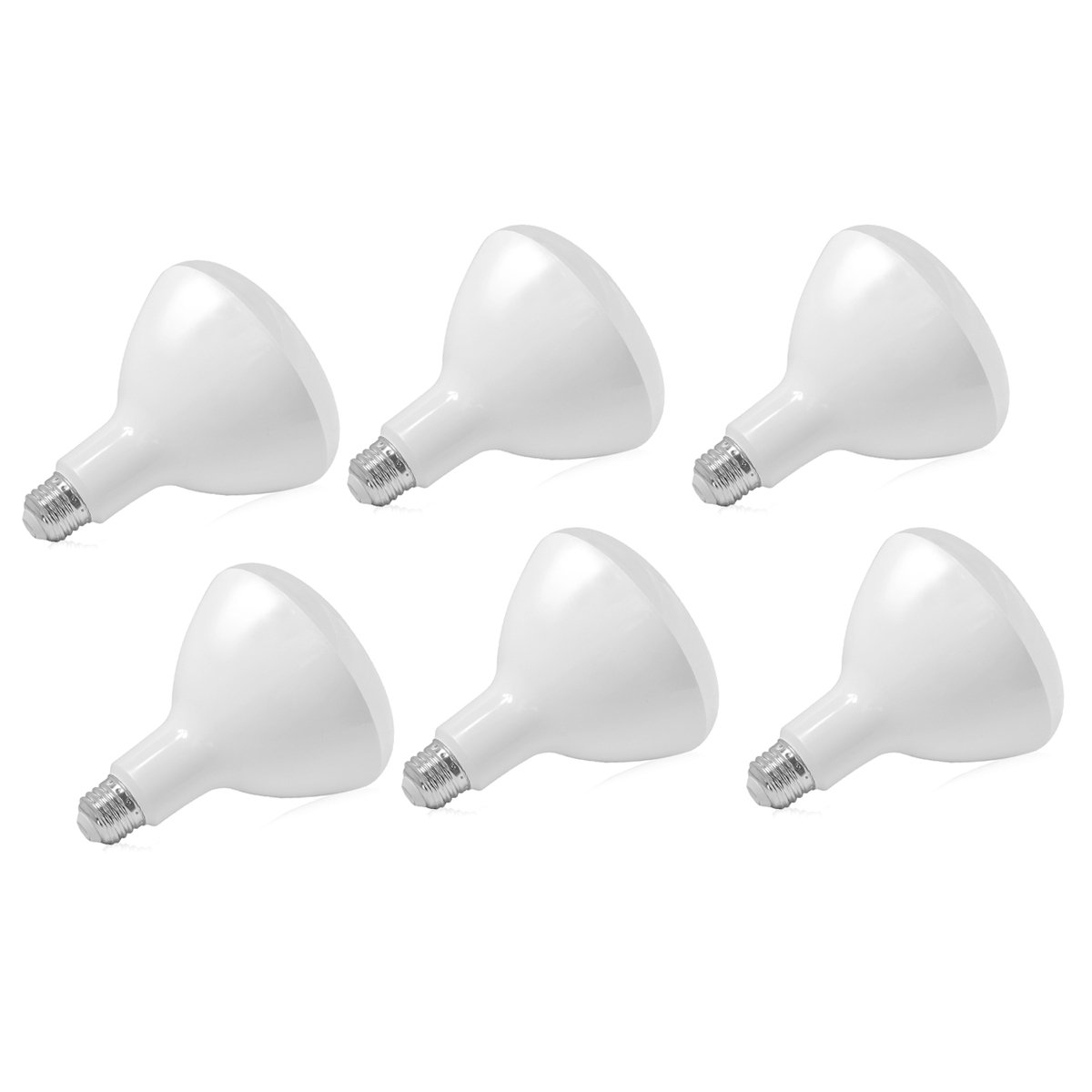6-pack BR40 LED inondazione lampadine ,15 W (120 Watt equivalenti a incandescenza), attacco E27, 90 V-265 V, K (Daylight Glow), 1500LM, CRI90 +, omologato UL e approvato Energy Star
