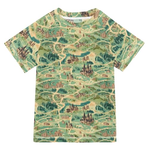 Matching Bathing Suits for Kids Short Sleeve Childrens Bathing Suits 5T Game Map