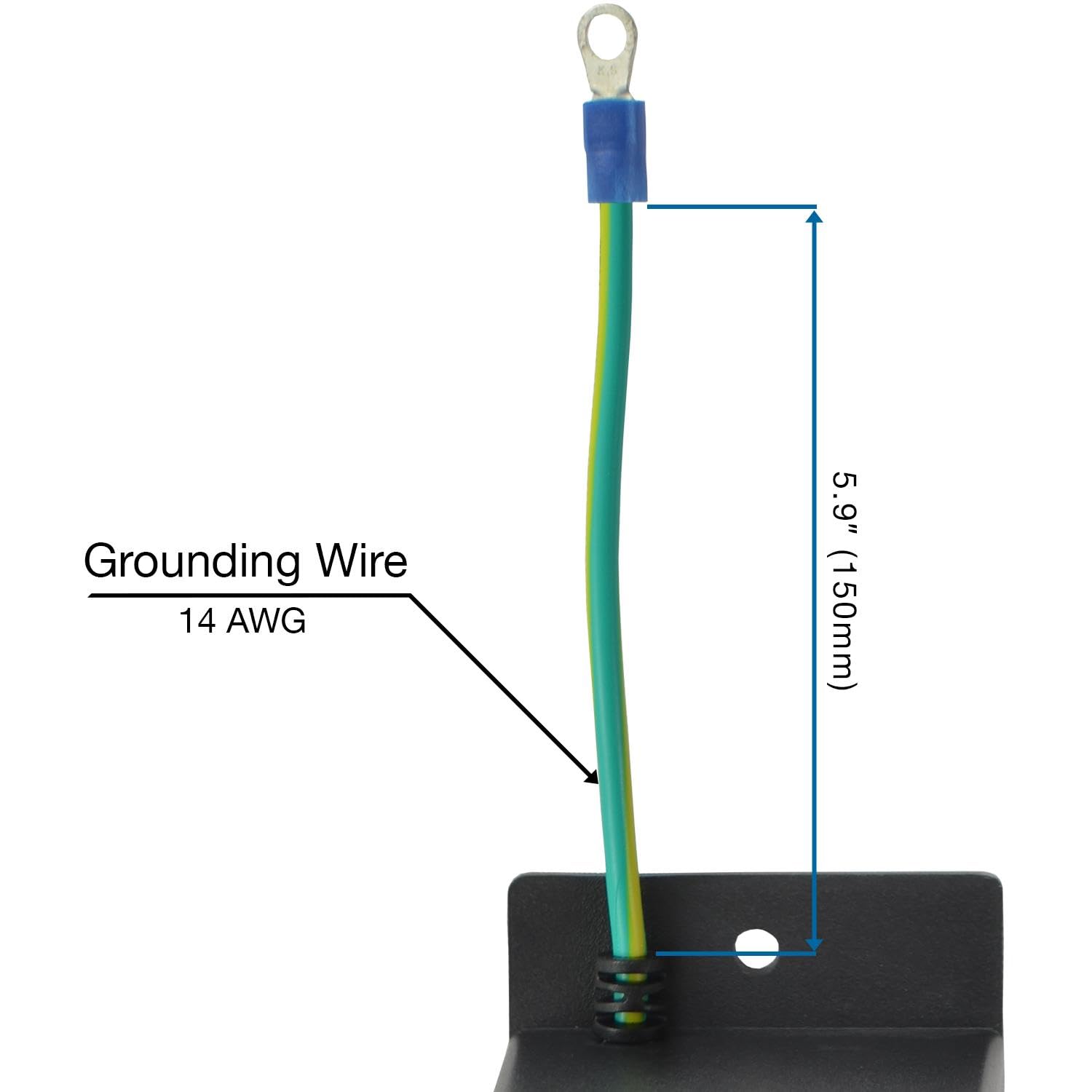 Conntek 55713 10-Amp 250V IEC Power Strip C14 Inlet to (5) 320 Sheet F Outlets with Grounding Wire Out