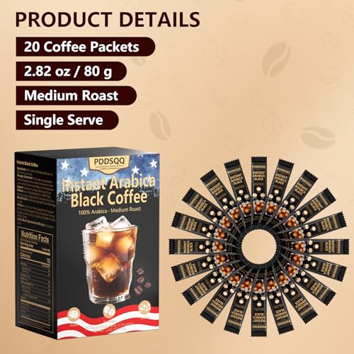 Instant Coffee Packets 100% Arabica