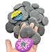 Lifetop 100 PCS Rocks Bulk for Painting, Natural River DIY Rock Flat & Smooth Kindness Rock for Crafts, Decoration, Small Rocks for Painting,1.5"-2.2" Hand Picked