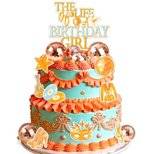 LaVenty The Life of A Birthday Girl Cake Decorations in My Show Era Cake Topper Showgirl Birthday Party Party Decorations 1920 Showgirl Birthday Cake Decorations