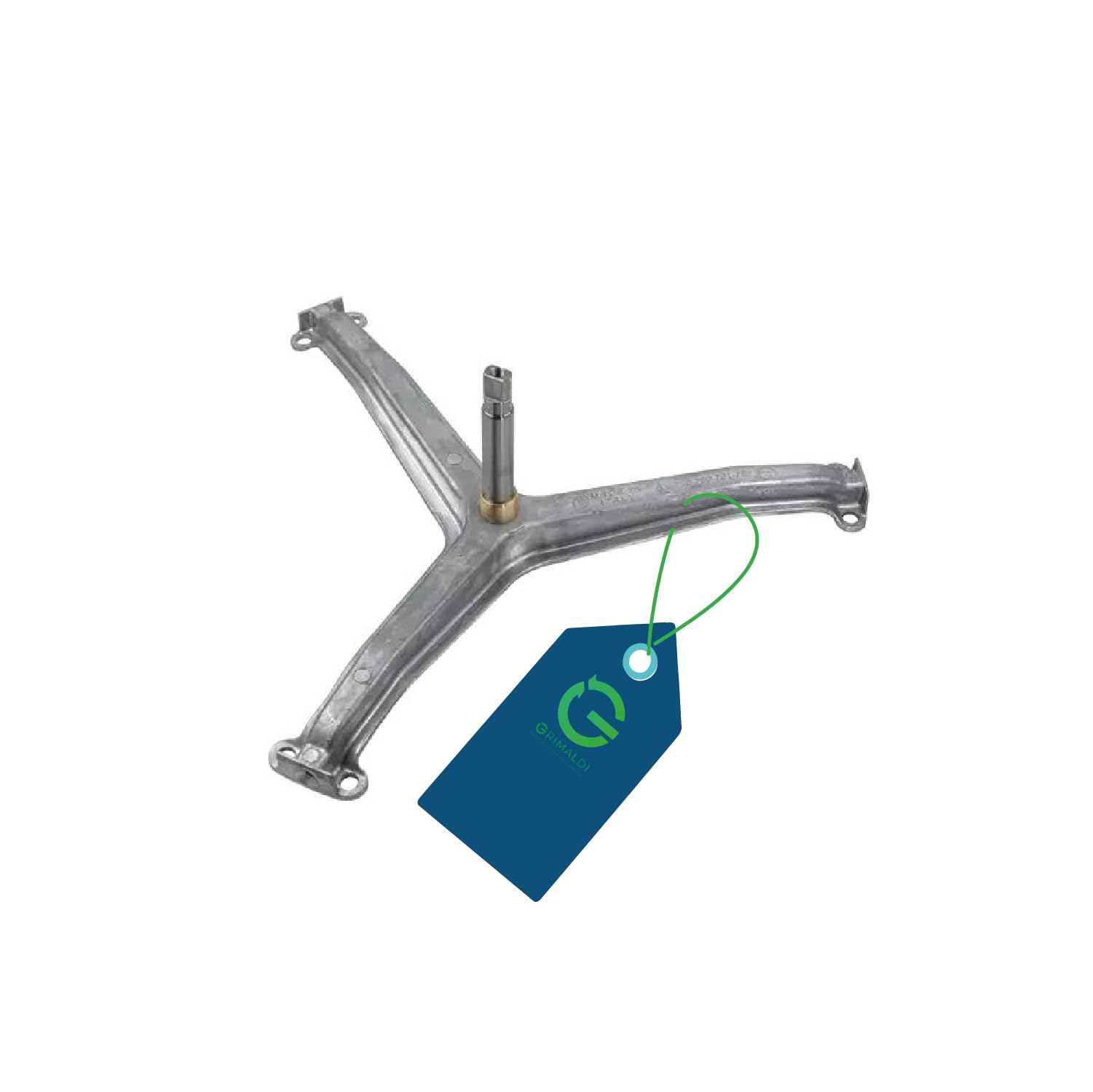 Crociera Per Cestello Lavatrice - Albero 20x113,5 Mm E Boccola In Ottone - Ricambio Per ARISTON E INDESIT (C00113810)