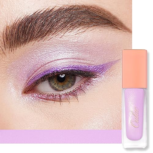 Oulac Liquid Eyeshadow Satin Finish - Multi-Use Purple Eyeshadow Primer & Liquid Blush, Lavender Love (SA06), 5.4 ml (Pack of 1)