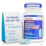 TIME-Cap Labs Guaifenesin 1200mg Extended Release, Maximum Strength Mucus Relief Expectorant for Adults, 12 Hour Chest Congestion Support Tablets, 70 Count