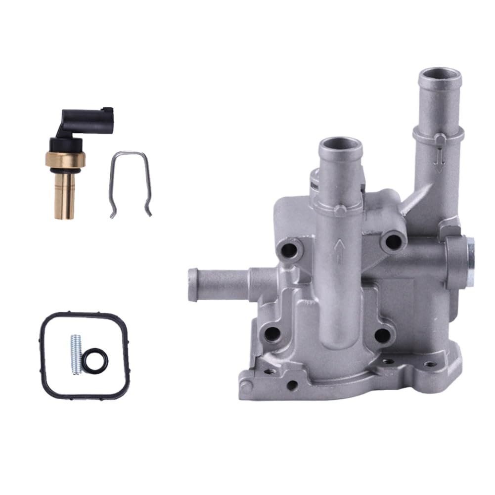 Aluminum Thermostat Housing Cover Compatible With Aveo Orlando Astra Zafira Signum Moka 96984103 96817255(2)