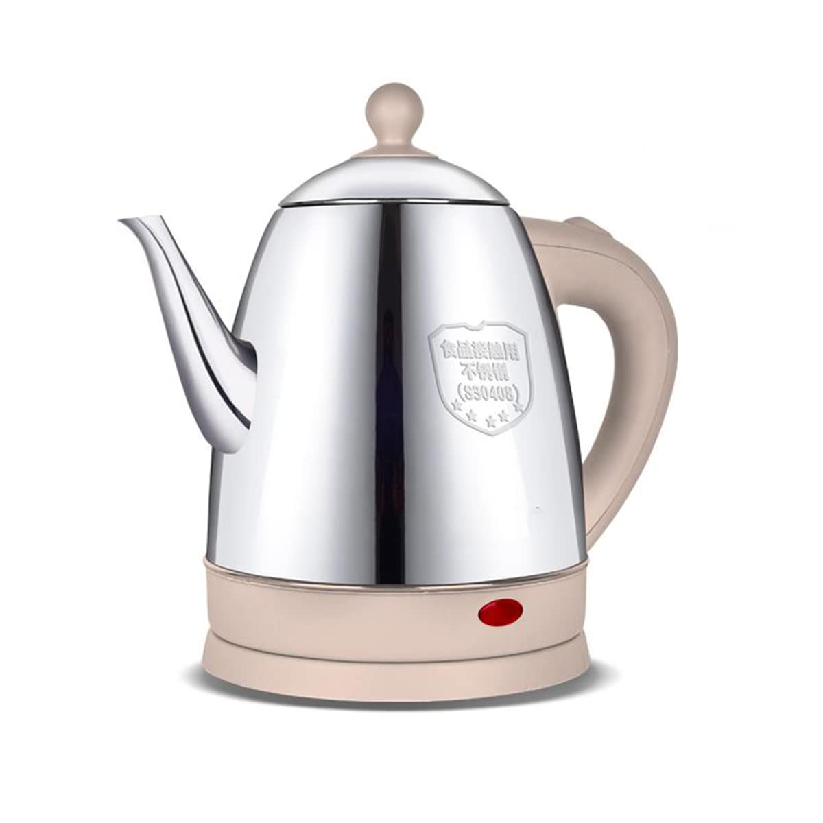 Bouilloire électrique portable anti-surchauffe en acier inoxydable