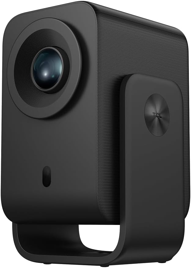 Proiettore portatile TCL C1 GTV, Proiettore 1080p nativo, gimbal e Netflix integrati. Wi‑Fi/Bluetooth, 30.000h durata, autofocus, audio Dolby 8W, proiezione fino a 120” incluso soffitto.