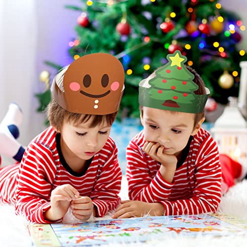 Skylety SKYLETY-CHRISTMAS-3574 40 Pieces Christmas Paper Crown Party Hats thumb #5