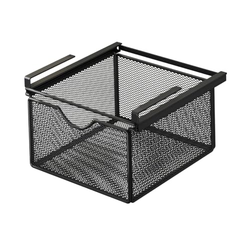 Ronyme Cesta extraíble para cajón Colgante, deslizable bajo el Estante, Soporte para cápsulas de café, Organizador Multiusos Debajo del gabinete para, 29 Cm X 46 Cm X 9 Cm