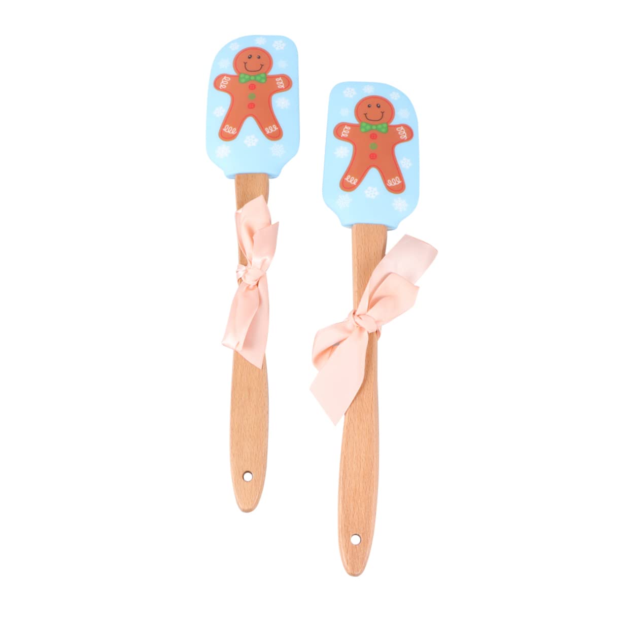 ABOOFAN 4stücke Spatula Mit Holzgriff Festliche Weihnachts-backutensilien Für Dekorieren Von Keksen Und Torten Gingerbread Für Weihnachtsküche