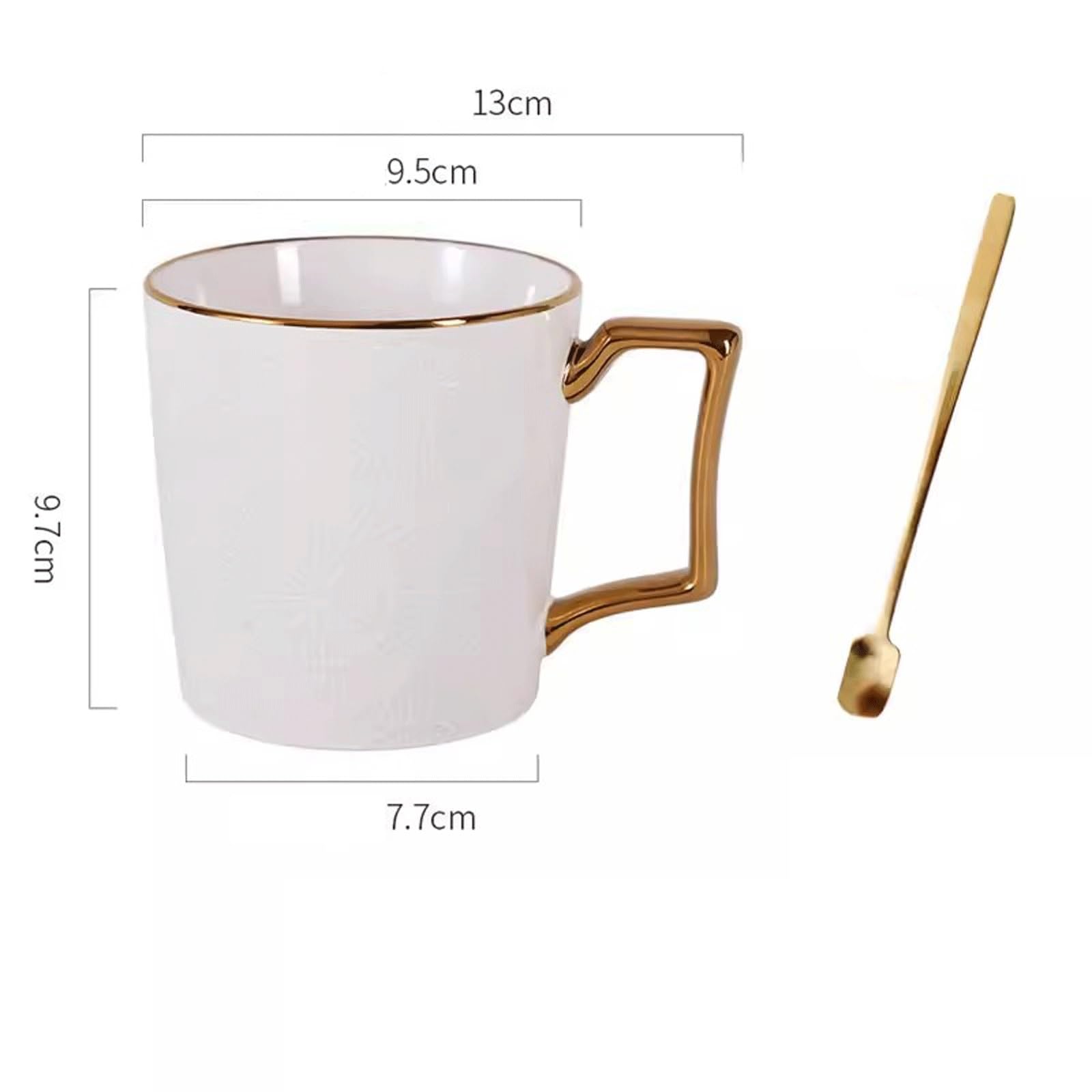 Kaffeetasse Keramik-Unterglasur-Tasse for Zuhause, Büro, Kaffeetasse, Wassertasse for Mädchen, großes Fassungsvermögen, Paar-Tassen Teetasse(Size:A)