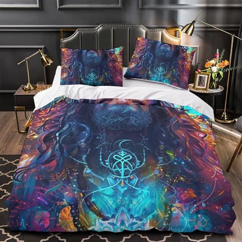 Housse de couette Jésus 200x200cm hypoallergénique contre la chaleur - 4