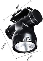 Vista 2 de Linterna frontal recargable para minería, camping, senderismo, pesca