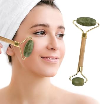 Amazon | Newgo ヒスイローラー 美顔マッサージローラー フェイシャル