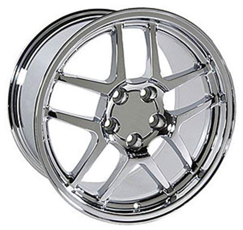 OE Wheels LLC 17 inch Rim Fits Corvette - C5 Z06 Wheel CV04 17x9.5 Chrome Wheel Hollander 5146