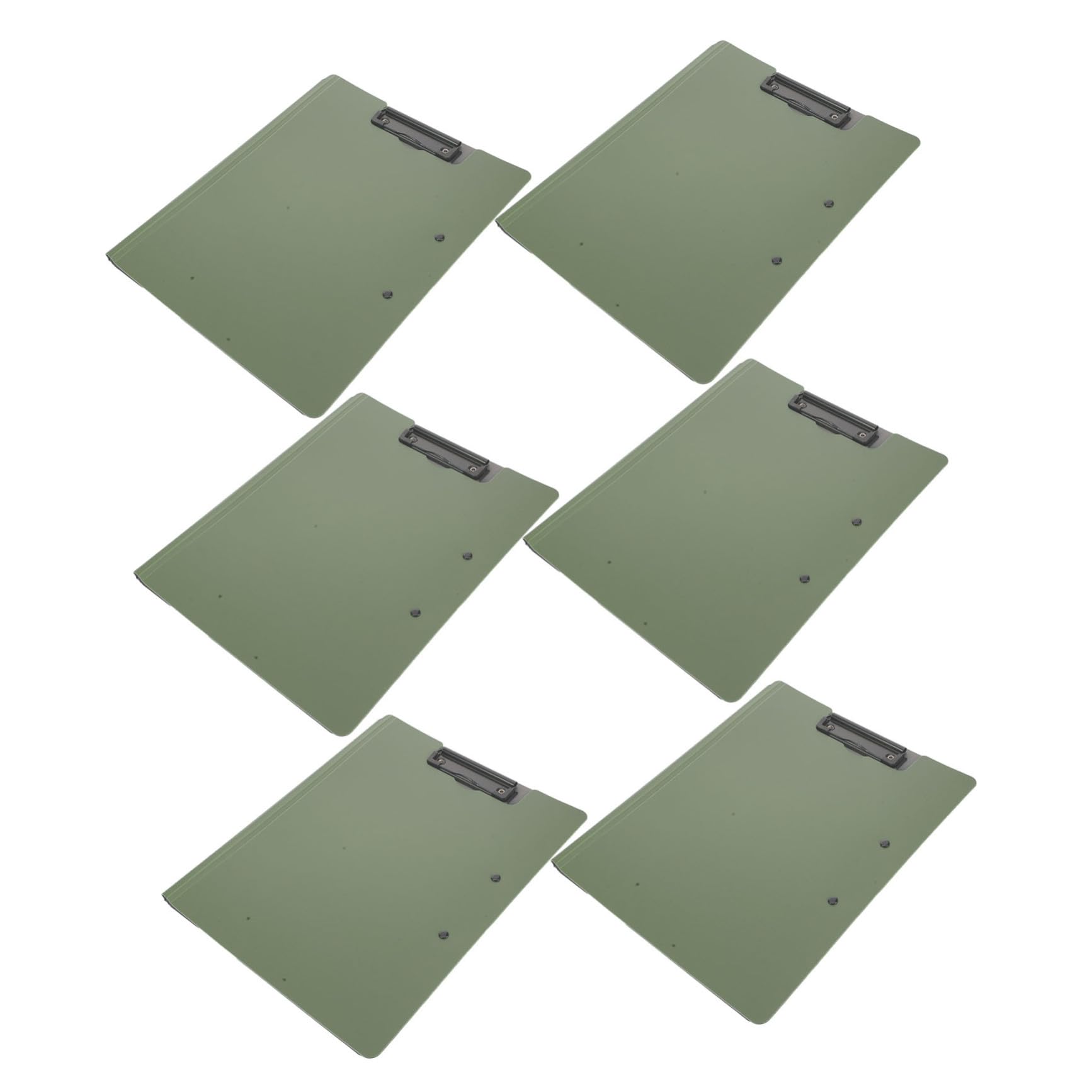 UKCOCO Portapapeles A4 de 6 Piezas con Diseño Multiusos y Clips Horizontales y Verticales, Liviano y Profesional para Reuniones y Entornos de Oficina