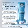 Pasta de Dientes Dr. Jen Ortho Super Paste, 10% Nano Hidroxiapatita | Pasta Dental con Flúor para Brackets y Tratamiento de Ortodoncia, Diseñada por Dentistas, 3.4 fl oz, Menta 4