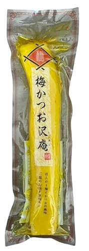 梅かつお沢庵 1本入 風味漬け ご飯のお供 箸休め おつまみ用 漬物