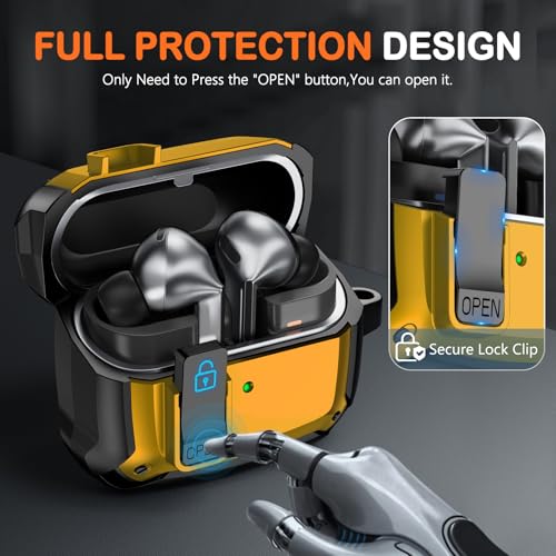 Image of Compatible with Samsung Galaxy Buds3 FE (2025) / Buds3 Pro (2024) / Buds 3 Case (2024) with Secure Lock Clip & Cleaning kit