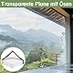 Transparente Plane Mit Ösen Wasserdicht Abdeckplane Durchsichtig seitenteile Plane Für Pavillons Außenbereich Gartenmöbel Outdoor-Zelte Pflanzenschutz 2x2m
