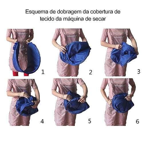 Secadora de Roupas EléTrica DoméStica com Temporizador de 180 Minutos, Secador PortáTil RebatíVel pa