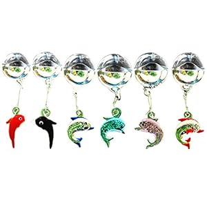 OMEM 6 pack Aquarium Float Ball, Floating Luminous Crabs, Whale and Dolphin, Aquarium D¨¦cor Ornaments (Dolphin)
