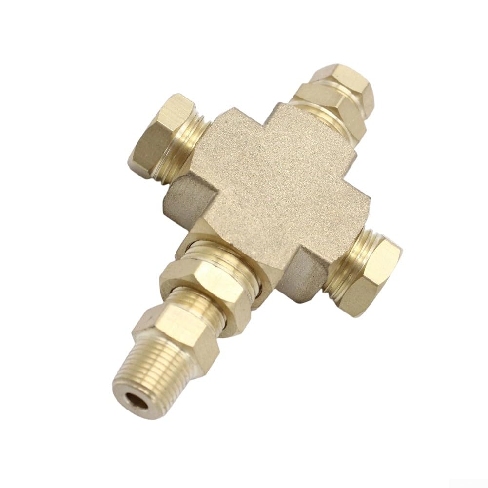 Ölsensor-Adapter-Verteiler mit 1/8 27 NPT und 1/4 18 NPT-Gewindeanschlüssen, bietet sichere Montage für Druck- und Temperatursensoren im Automobilbereich