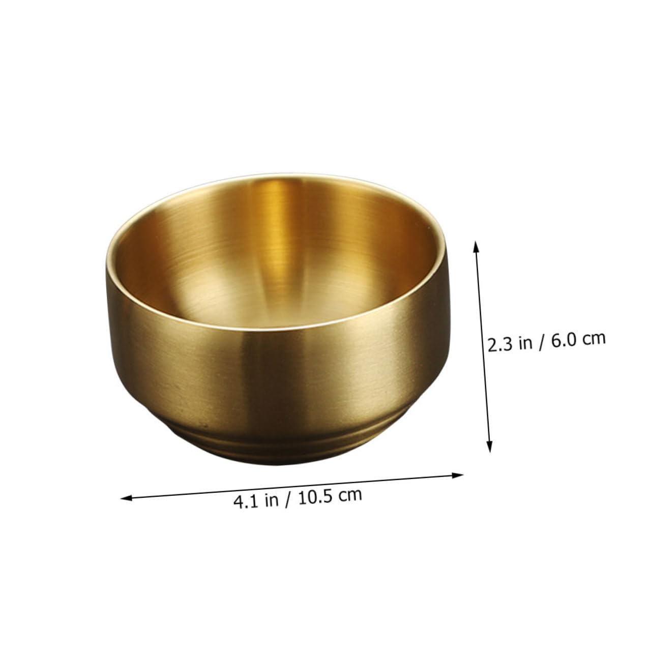 SOLUSTRE Rice Bowls Gold Offering Stainless Bowl Soup Bowl Unbreakable Snack Bowls Large Kimchi Food Soup Bowls Chip Bowls Dinnerware Dishes Rice Bowl with Lid Stainless Steel